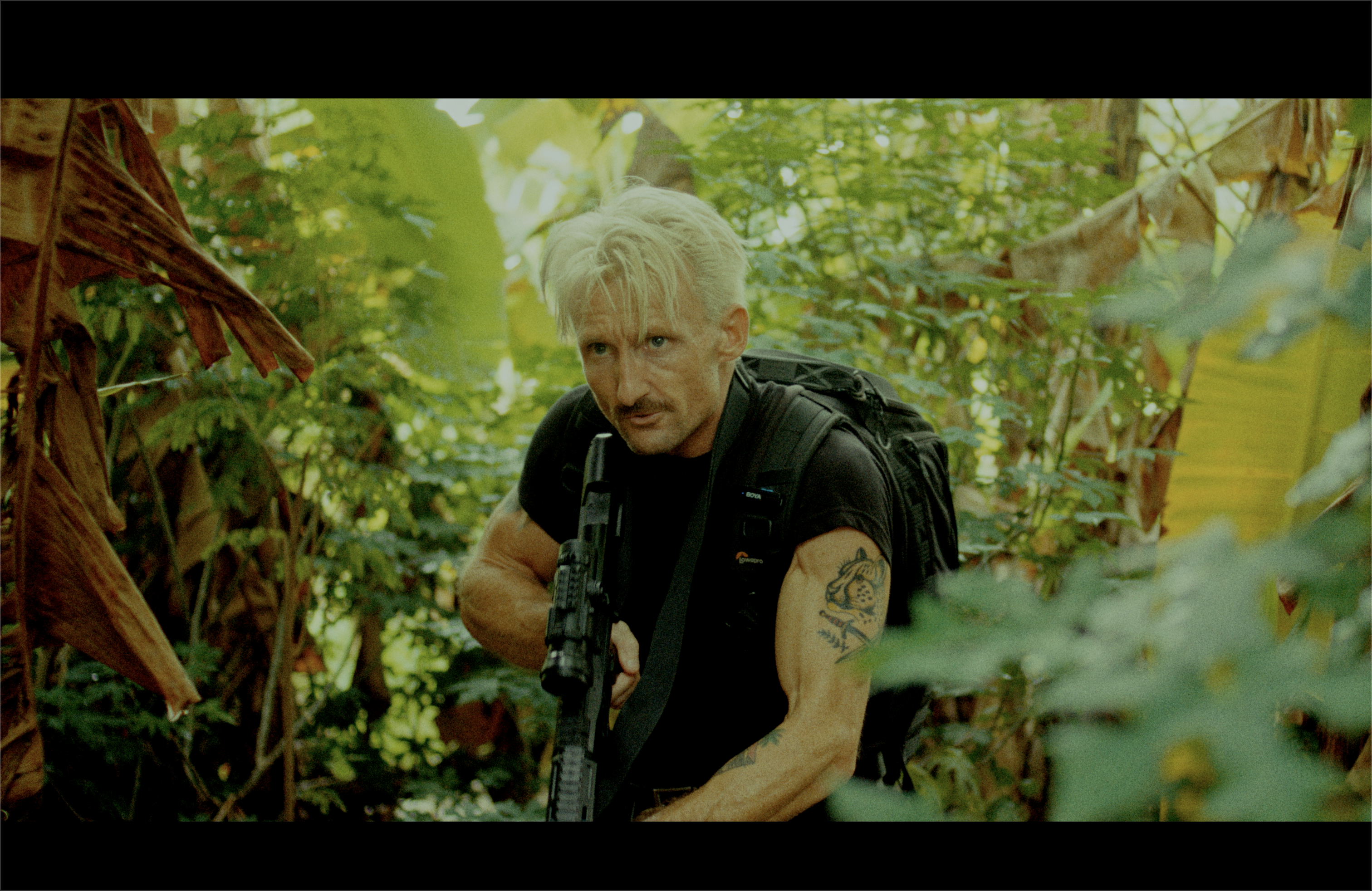 Paul Henri on film location — actor in action role